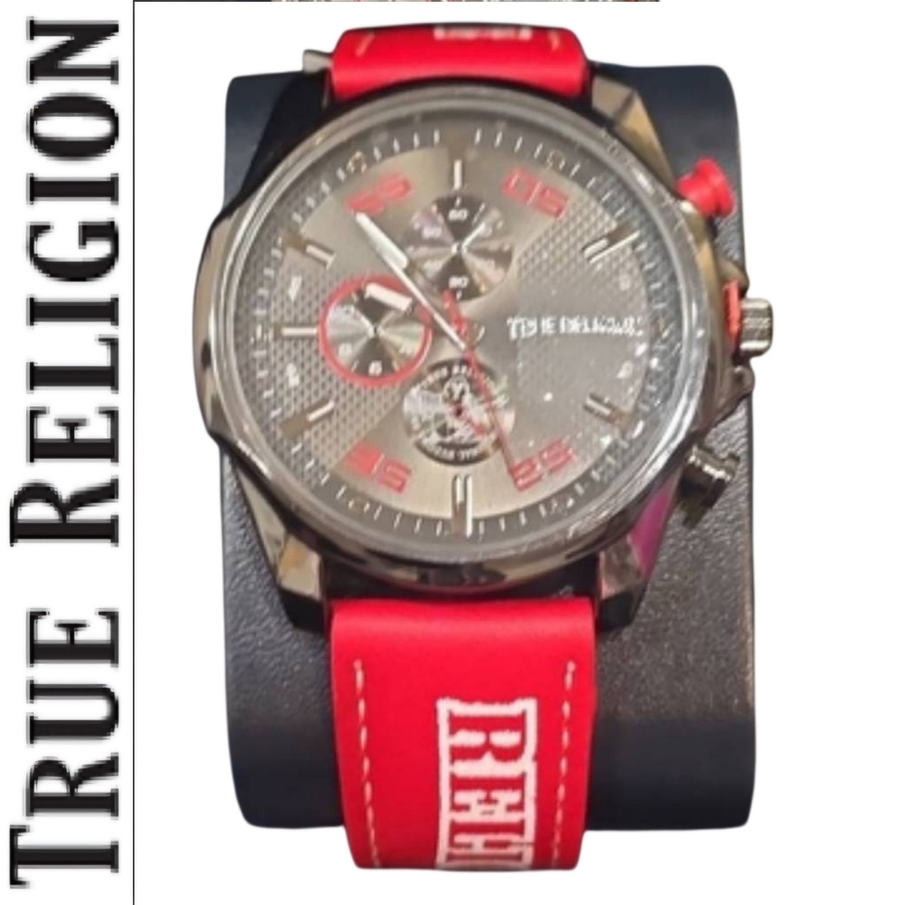 True‎ Religion Script Band Chronograph 44.5MM  Watch